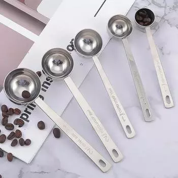 5-30 мл мерная ложка из нержавеющей стали ложка для прессования порошка кофейная ложка со шкалой бытовая ложка для приправ мерная ложка