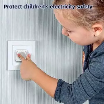5/30pcs Baby Safety Socket Protective Cover Baby Care Safety Guard Electrical Protection Children Anti Electric Shock Protectors 5PCS-Grey