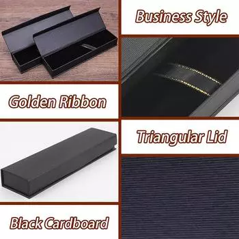 5-30Pcs Pen Gift Boxes Empty Kraft Paper Gift Boxes Ballpoint Pen Jewelry Gift Box with Cushion Paper Gift Cases