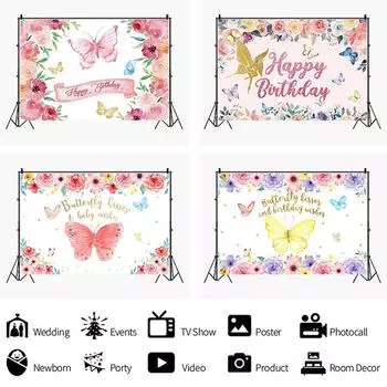 5*3 фута фон с днем рождения, баннер, тканевый реквизит, украшение для вечеринки A-150x100cm