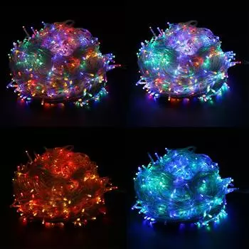 5# 400/800 светодиодов 50/100M рождественские огни рождественские уличные гирлянды Wat 06