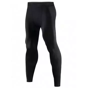 5, 4, 3, 2 или 1 упаковка мужских компрессионных брюк, колготок, леггинсов, спортивного нижнего слоя для бега, занятий спортом, тренировок, активного отдыха XS чёрный