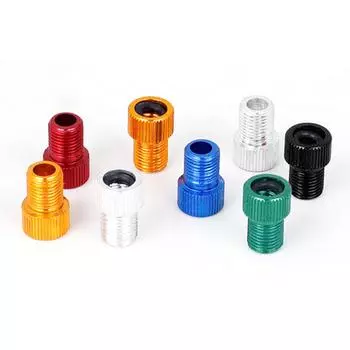 5# 4 шт. Прочный адаптер клапана Presta для преобразования Presta в Schrader для велосипедного клапана красный