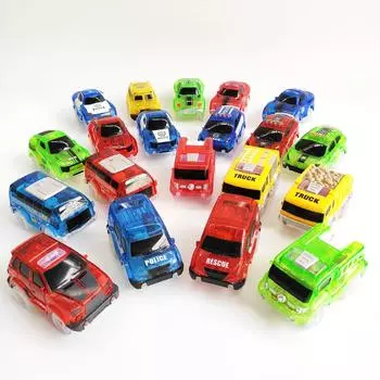 5.4 см Волшебная электроника светодиодные машинки игрушки с мигающими огнями развивающие игрушки для детей подарок на день рождения игра с треками