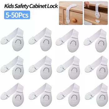 5-50 шт. Детский замок для безопасности шкафа, детский защитный протектор, без сверления, замок для ящика, дверной замок для шкафа, пластиковый дверной замок, защитные замки