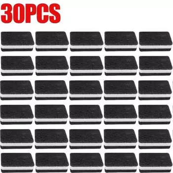 5/50PCS Thickened Sponge Black Clip White Double-sided Household Kitchen Restaurant Cleaning Dishwashing Cloth Rag Pot Brush