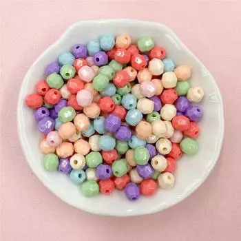 5,5*6 мм серьги «сделай сам», 100 шт., браслет, овальные бусины, цвет макарон, аксессуары, многогранные, модные, граненые, подвески, материалы, аксессуары для изготовления ювелирных изделий светло-синий