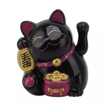 5,5 дюймов электрическая размахивающая рука Fortune Cat декоративные милые пластиковые украшения для кошек для стола кассира белый