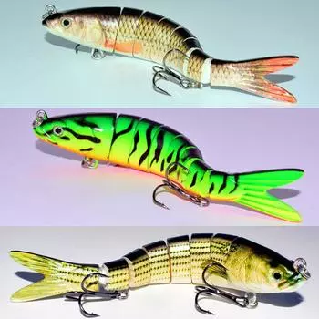 5,5-дюймовые рыболовные приманки, наживка для плавания, рыболовные снасти, вобливная приманка, мускусный окунь