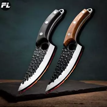5,5-дюймовый нож для разделки мяса, кованый костяной кухонный нож, разделочные ножи, рыболовный нож для мяса, цветной деревянный кухонный инструмент, поварской нож, тесак