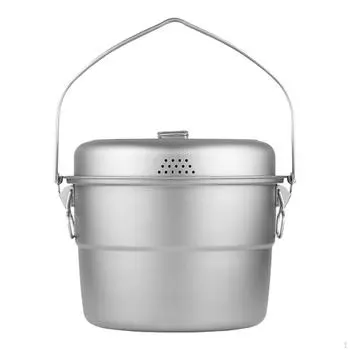 5,5 л Походный котелок, для отдыха на природе и костра No Steamer Rack