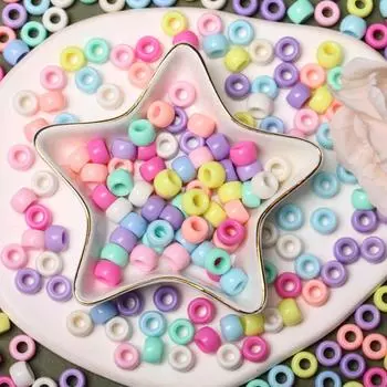 5,5 мм x 8,5 мм браслеты изготовление ювелирных изделий принадлежности для волос акриловые разделительные бусины пони бусины для поделок 20 шт