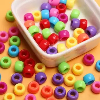 5,5 мм x 8,5 мм 20 шт. акриловые разделительные бусины для самостоятельного изготовления ювелирных изделий, бусины в виде пони, принадлежности для волос, браслеты, уникальные