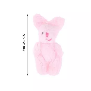 5,5 см кролик плюшевая игрушка кролик кулон мягкая кукла брелок сумка брелок декор абрикосовый