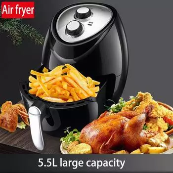 5.5L Бытовая механическая фритюрница без масляного дыма Многофункциональная машина для приготовления картофеля фри Электрическая духовка