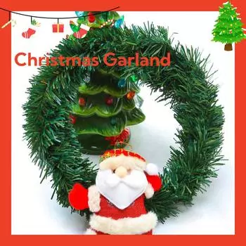 5.5m Christmas Rattan Portable Foldable Anti-corrosive Realistic Hanging Household Office Wall Garland Decoration