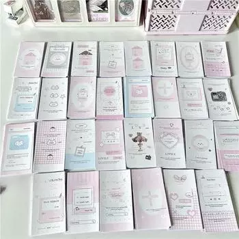 5,5x9 см корейская розовая звезда бант узор запечатывающая наклейка благодарственная самоклеящаяся этикетка для малого бизнеса ювелирные изделия подарки упаковочная наклейка