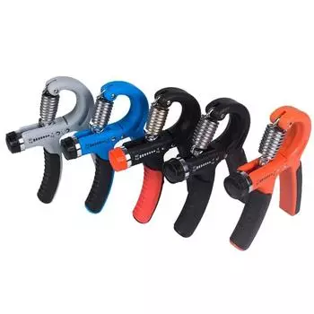 5-60 кг фитнес-тренажер для рук, регулируемый сверхмощный коготь, усиление запястья, пружинные упражнения для реабилитации пальцев рук чёрный