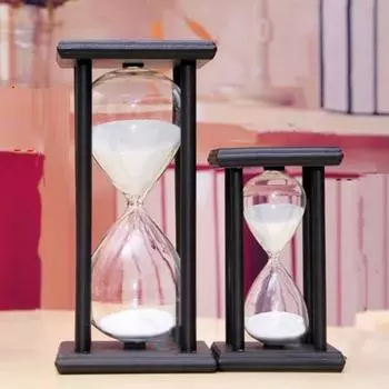 5-60 минут черная рамка четыре колонны песочные часы ручной работы стеклянные песочные часы креативный деревянный таймер песочные часы украшение дома подарки 30min (8x14cm)