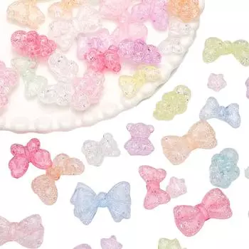 5-60 шт. акриловые бусины галстук-бабочка облако подвески шарики попкорна бусины для DIY браслет ожерелье изготовление ювелирных изделий 24x17mm 5pcs