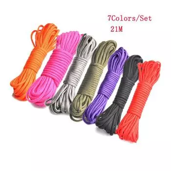 5/6/7/10 шт. 3 м Паракорд 550 Паракорд Парашютный шнур Веревка Mil Spec Тип III 7-прядная альпинистская веревка для кемпинга