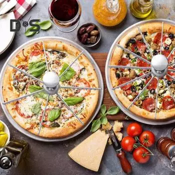 5/6/7/8/10/12 маркер для пирога направляющая из алюминиевого сплава и разделитель порций резак для торта инструменты для выпечки пиццы чизкейка пирога A