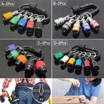 5/6/7 шт. шестигранные держатели для сверл, быстросъемный магнитный держатель для отверток, удлинитель, адаптер для сверл, легко меняющийся Keycha