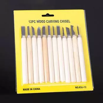 5/6/8/10/12 шт., долото для резьбы по дереву, скульптурный нож, набор инструментов для деревообработки 5pcs