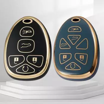 5 6 кнопок Мягкий чехол для дистанционного ключа из ТПУ для автомобиля Chevrolet Captiva Cadillac Buick Enclave Impala Gmc Acadia Sierra Pontiac 5 Button Key Case белый