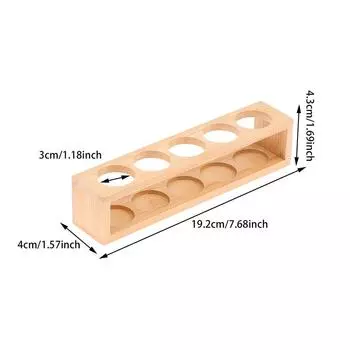 5/6 отверстий деревянная стойка для хранения эфирных масел подходит для бутылок объемом 30 мл настольная стойка для хранения бутылок для ароматерапии 5 holes