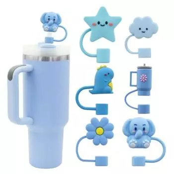 5/6 шт 10 мм крышки для соломинок симпатичные противопроливные заглушки набор креативная пылезащитная заглушка белый