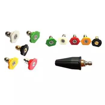 5/6 шт., 4000 фунтов на квадратный дюйм, распылительная насадка для мойки высокого давления, насадки для мойки высокого давления, несколько градусов для мойки автомобилей/чистки патио 5PCS