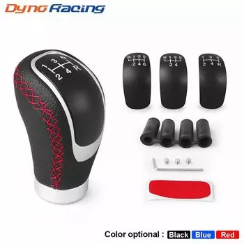 5/6 скоростная универсальная ручка переключения передач из искусственной кожи, ручная Автомобильная ручка переключения передач, сменная ручка переключения передач, модифицированная головка переключения передач чёрный
