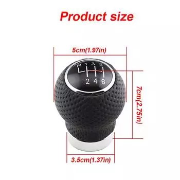 5/6 скоростная универсальная ручка переключения передач из искусственной кожи, ручная Автомобильная ручка переключения передач, сменная ручка переключения передач, модифицированная головка переключения передач