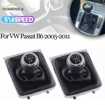 5/6-ступенчатая MT ручка переключения передач рычаг ручного управления чехол багажника воротник для Volkswagen VW Passat B6 2005-2011 аксессуары для стайлинга автомобилей