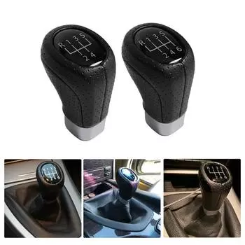 5/6-ступенчатая ручка переключения передач для автомобиля, кожаная ручка переключения передач, гандбол для BMW M SPORT, BMW 1 3 E81 E82 E90 E91 E92, автомобильные аксессуары