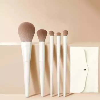 5/7/10/12 шт. кистей для макияжа с кистью для тональной основы, румян, теней, контура, пудры, набор кистей для макияжа, профессиональная кисть для макияжа 5 pieces