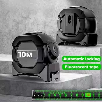 5/7.5/10M метрическая измерительная лента самоблокирующаяся флуоресцентная стальная рулетка высокоточная износостойкая линейка измерительные инструменты