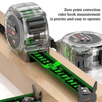 5/7.5/10M утолщенная рулетка прозрачная линейка для столярных работ из высокоуглеродистой стали измерительный прибор для измерения расстояний измерительная лента 19mm 5M