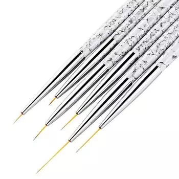 5/7/9 мм 11/15/20 мм кисть для ногтей акриловая французская полоска линия рисования рисунок ручка с цветком гель УФ-лак мраморная ручка маникюрные инструменты 5/7/9MM