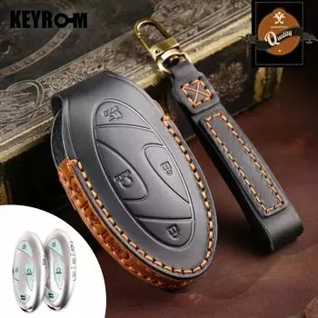 5/7 кнопок чехол для автомобильного ключа для Hyundai Ionic 6 Grandeur GN7 2023 Kona Ev 2023 кожаный чехол для автомобильного смарт-ключа-брелока аксессуары blue