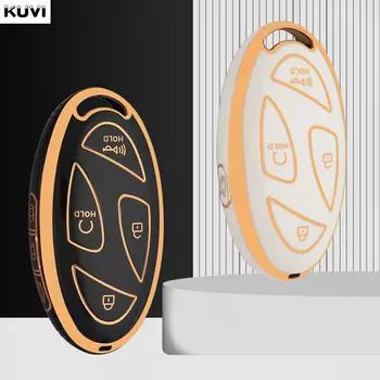 5 7 кнопок золотой край ТПУ чехол для автомобильного ключа чехол для Hyundai Kona Ev Grandeur GN7 2023 Keyless Protector Fob Bag аксессуары