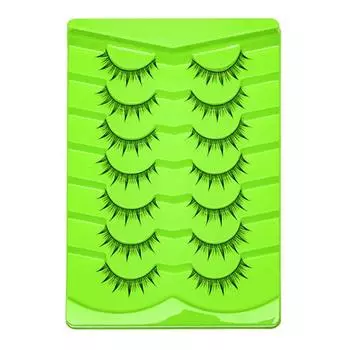 5/7 пар естественных накладных ресниц в стиле аниме, тонкие накладные ресницы, модные острые ресницы для женщин NG