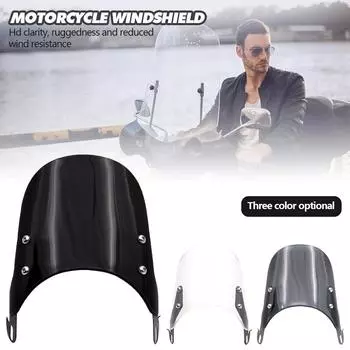 5 - 7 ретро Cafe Racer лобовое стекло приборная фара козырек ветровой дефлектор для Harley Honda Yamaha XJR 1300 Suzuki GSX Royal чистый
