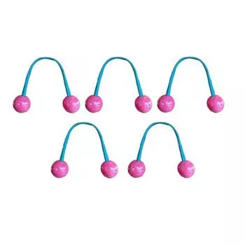 5/7 шт., эластичные резинки для волос с шариковым украшением, цветные узлы, женские аксессуары для волос розы красного