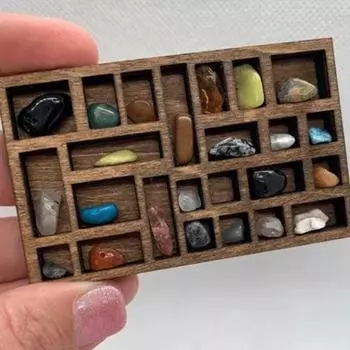 5*7 см миниатюрная карманная полка для безделушек портативная деревянная коробка для хранения для мужчин и женщин подарок 5*7cm