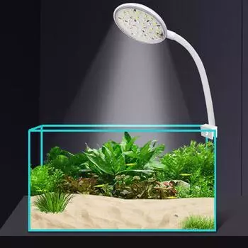 5/7 Вт пристегивающийся светильник для аквариума 360-градусный светодиодный светильник для аквариума лампа-клипса для украшения дома White-5W