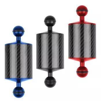 5/8/10/12-дюймовый поплавок из углеродного волокна, плавучесть, водная рука, двойной шар, плавающая рука, камера для дайвинга чёрный