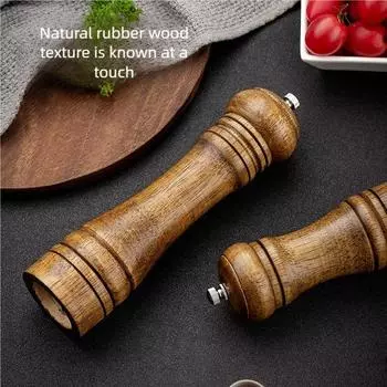 5 8 10 мельница для соли и перца, твердая деревянная мельница для специй и перца с мощной регулируемой керамической мельницей кухонные принадлежности для приготовления пищи