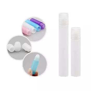 5/8/10 мл пустой флакон для духов с роликовым шариком на пластиковом контейнере для жидкостей и масел многоразовые держатели для бутылок для розлива 10ml синий